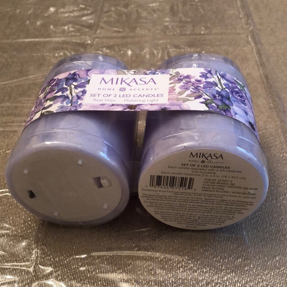 MIKASA HOME ACCENTS, Set of 2 LED Candles - Picture 3 of 8